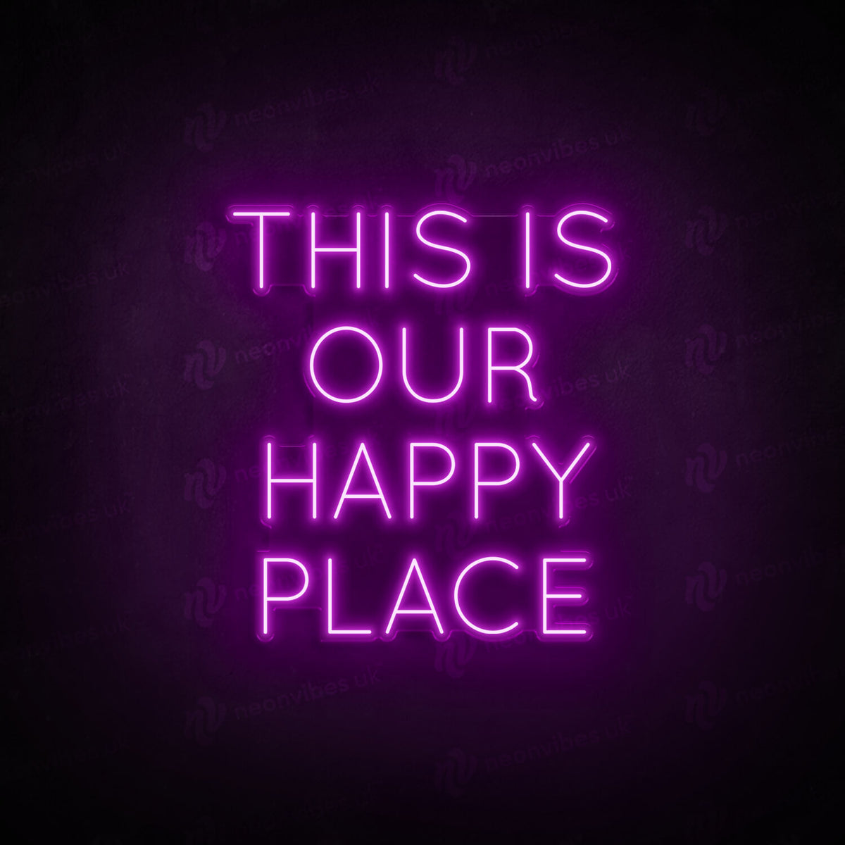 This Is Our Happy Place neon sign