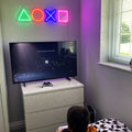 Playstation Buttons Multicoloured neon sign