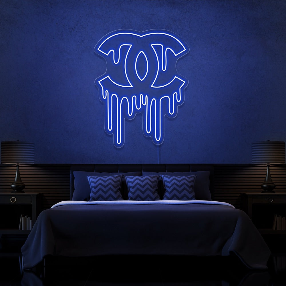 Dripping Chanel Neon Sign