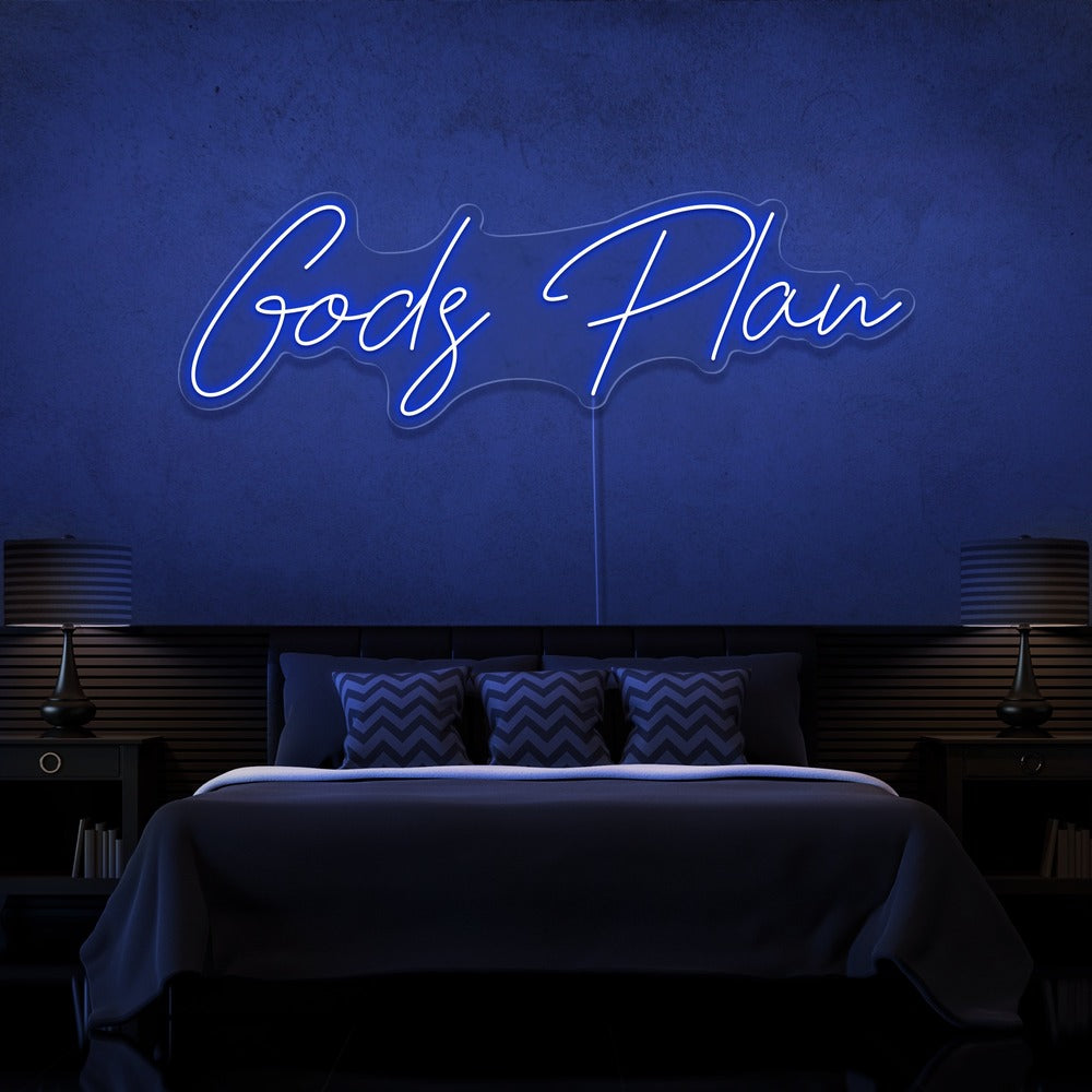 Gods Plan Neon Sign