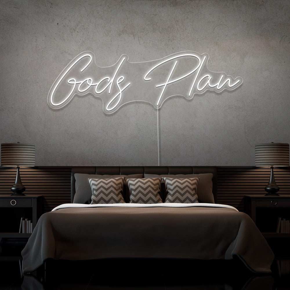 Gods Plan Neon Sign