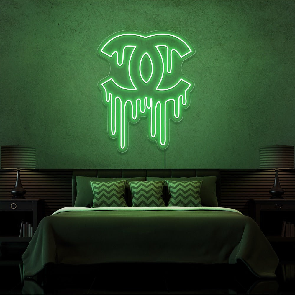 Dripping Chanel Neon Sign