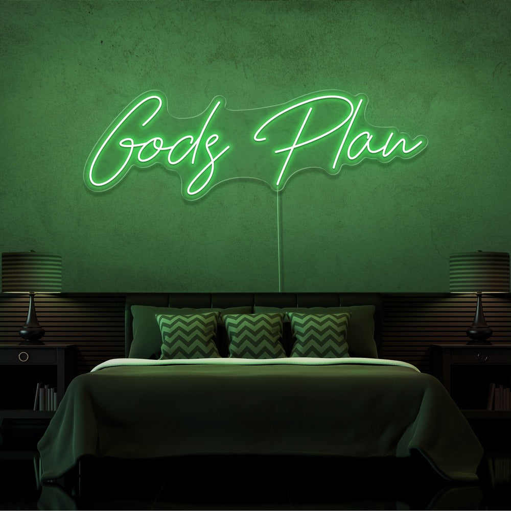 Gods Plan Neon Sign