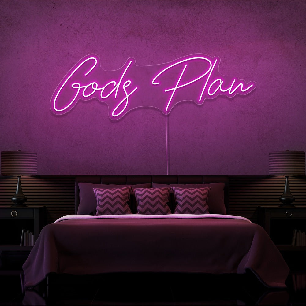 Gods Plan Neon Sign