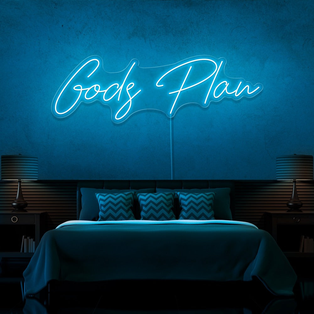 Gods Plan Neon Sign