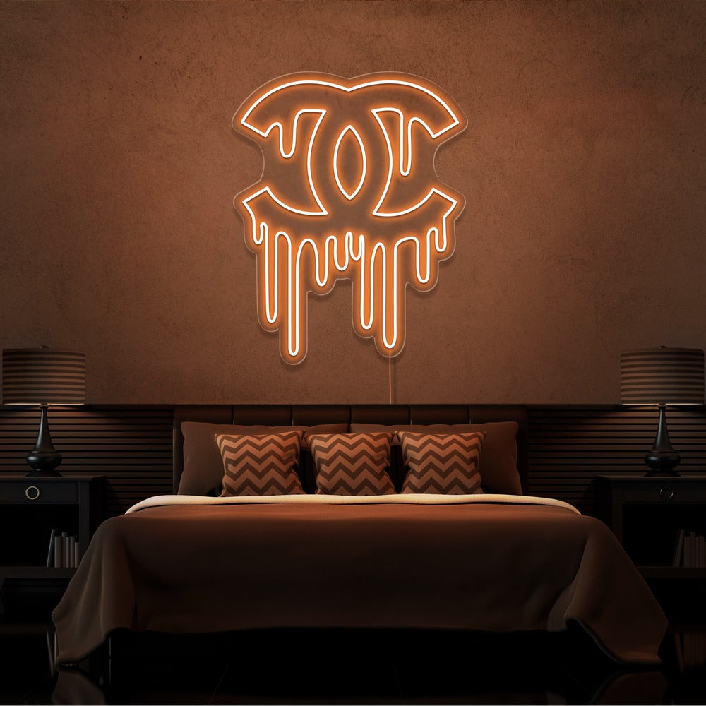 Dripping Chanel Neon Sign
