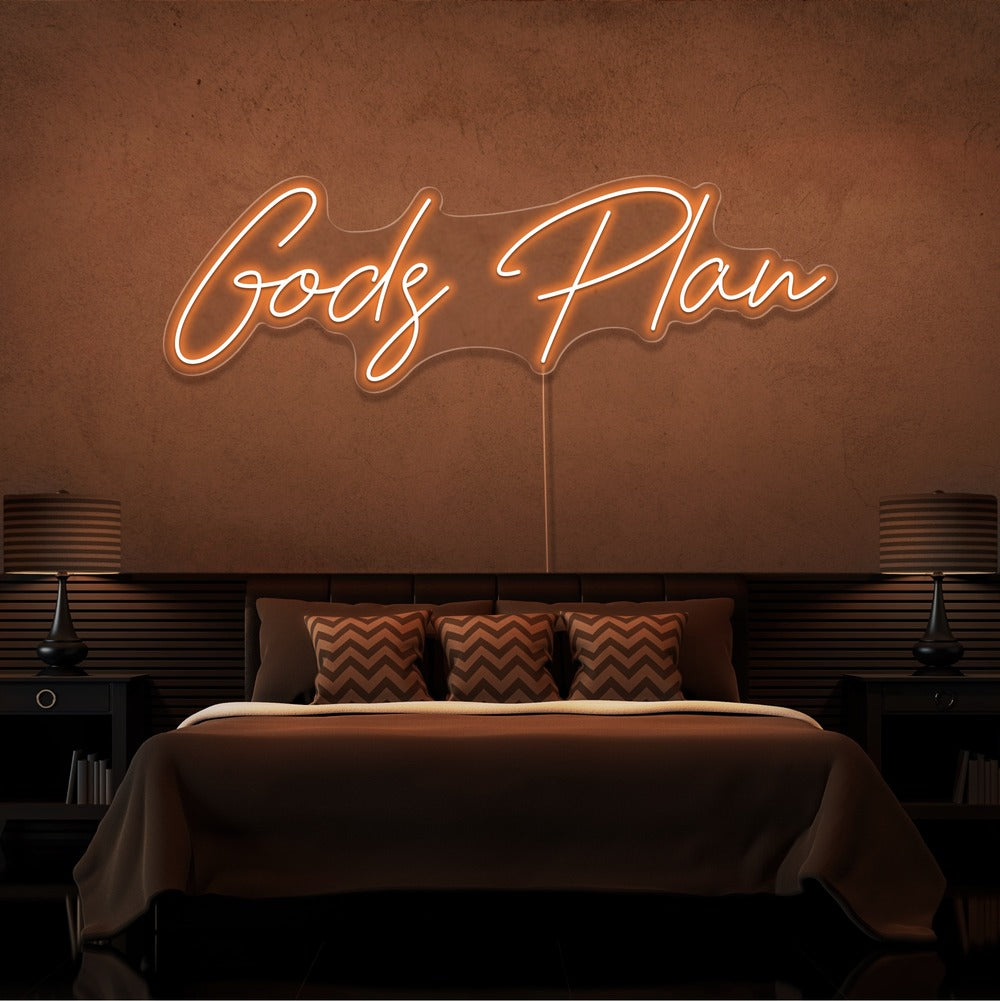 Gods Plan Neon Sign