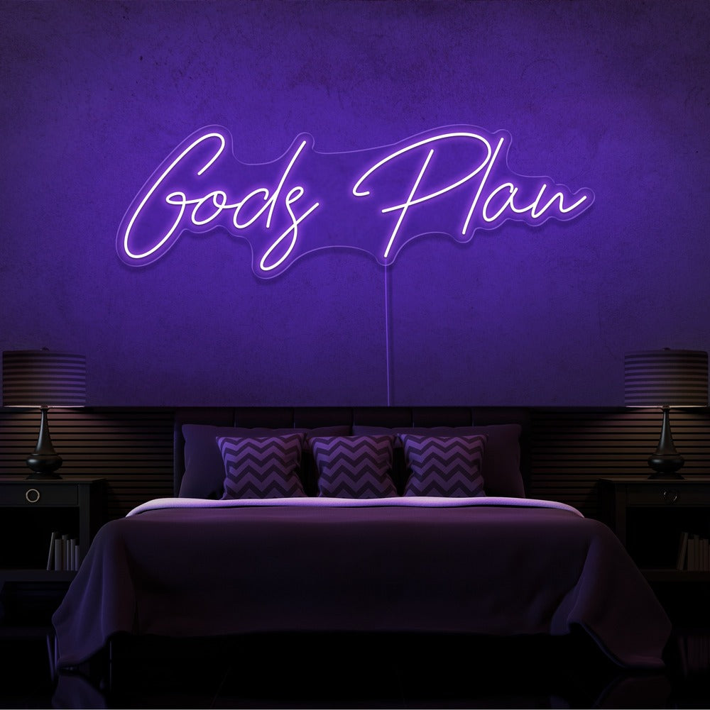 Gods Plan Neon Sign