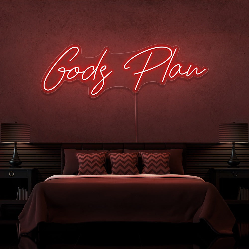 Gods Plan Neon Sign