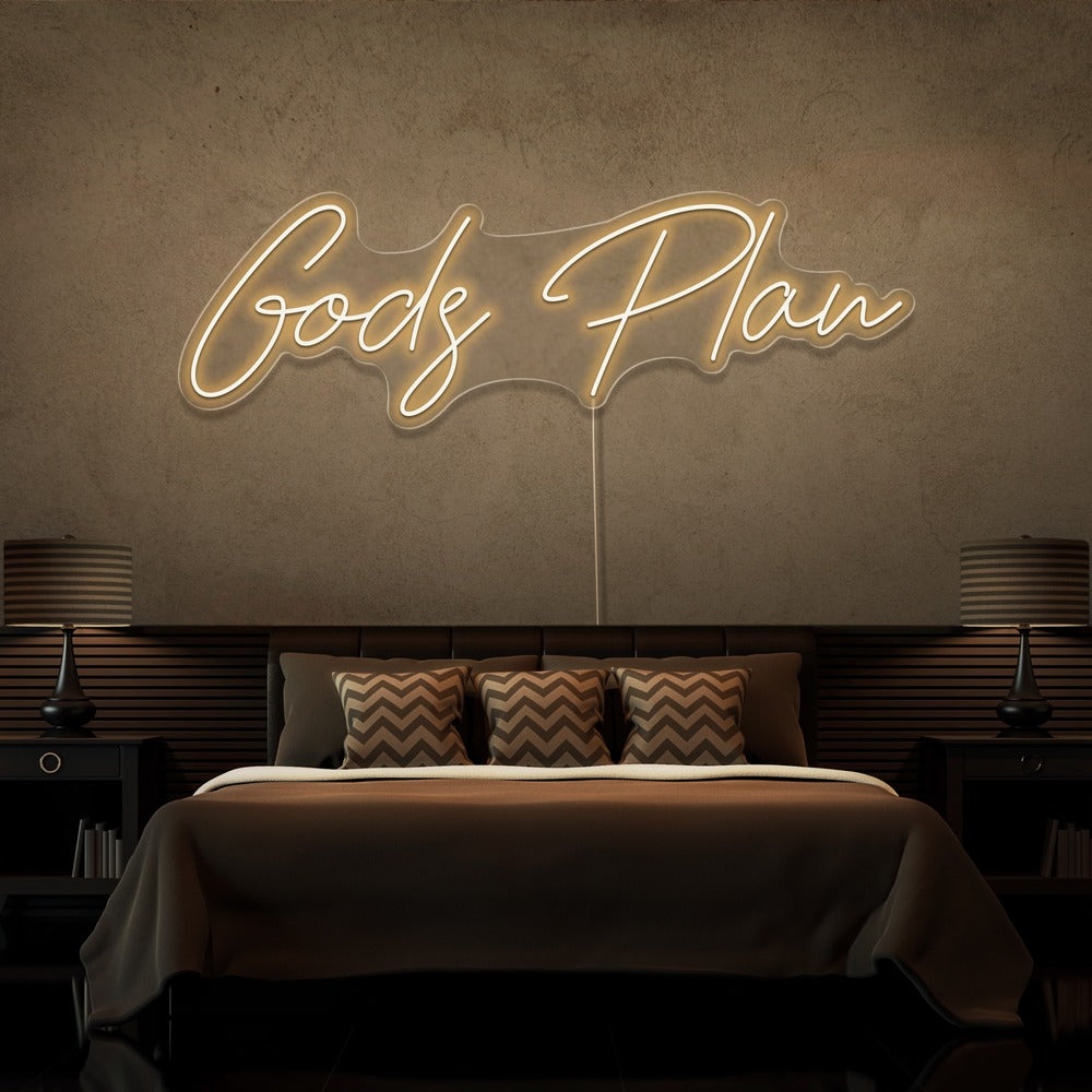 Gods Plan Neon Sign
