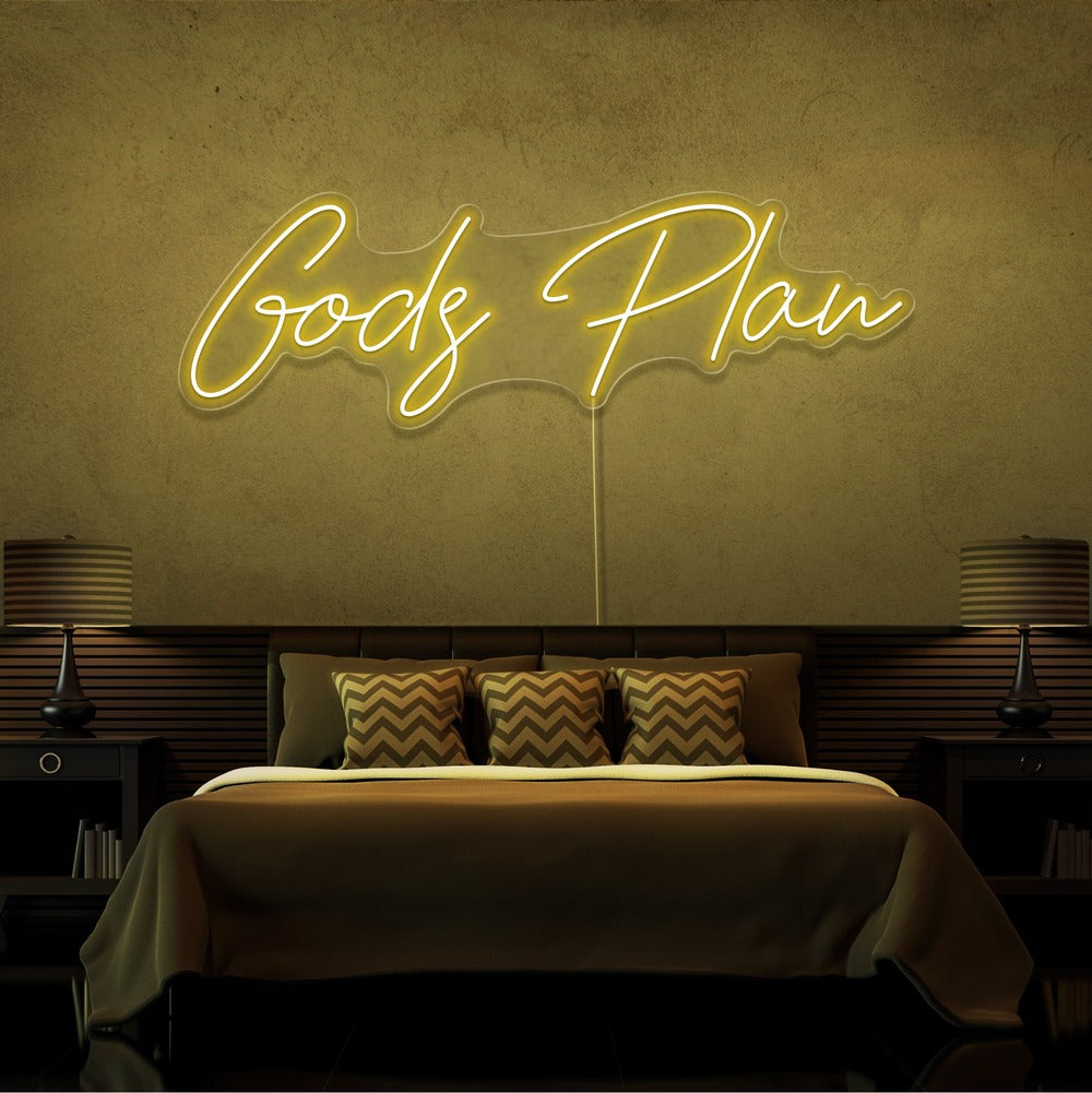 Gods Plan Neon Sign